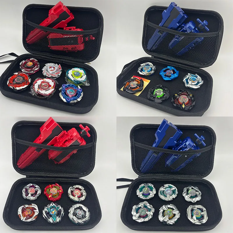 

Набор для игры Generation Alloy Gyro new X Battle Player Set – 6 металлических волчков с пусковыми устройствами и сумкой для хранения