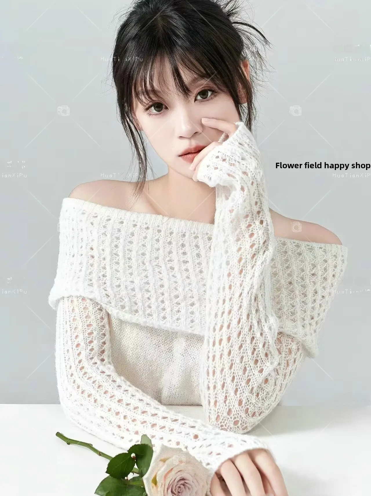 

Новинка! Женская одежда для фотосессий в корейском стиле: свитер для девушки, тематическая фотосъемка в студии художественной портретной фотографии.