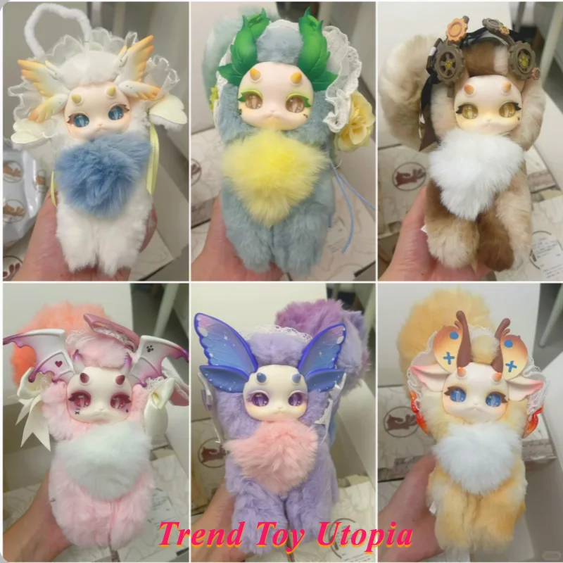 Genuine Dot Dot Dot Rabbit Rabbit Dragon II Hand Puppet Imagination Creature Magic School Series Trendy Toys Plush Blind Box 
