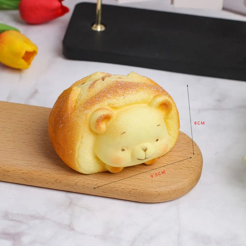 Cartoon Animal Simulation Bread Pinch Le Yellow Decompress Stress Relief PU Slow Rebound Photo Props Artificial Bread Models