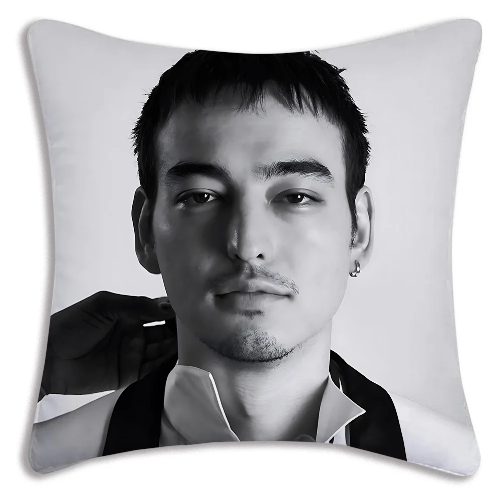 Fundas de almohada de cantante Joji, cubierta de cojín de felpa corta, estampado de doble cara, sofá decorativo de dibujos animados para el hogar