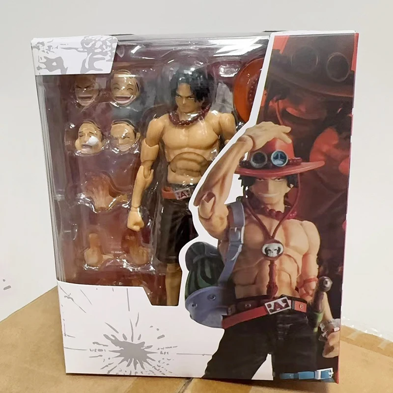 قطعة واحدة Portgas D Ace عمل الشكل SHF النار قبضة Ace أنيمي تمثال بولي كلوريد الفينيل المنقولة جمع نموذج الديكور عيد ميلاد لعبة هدية #3