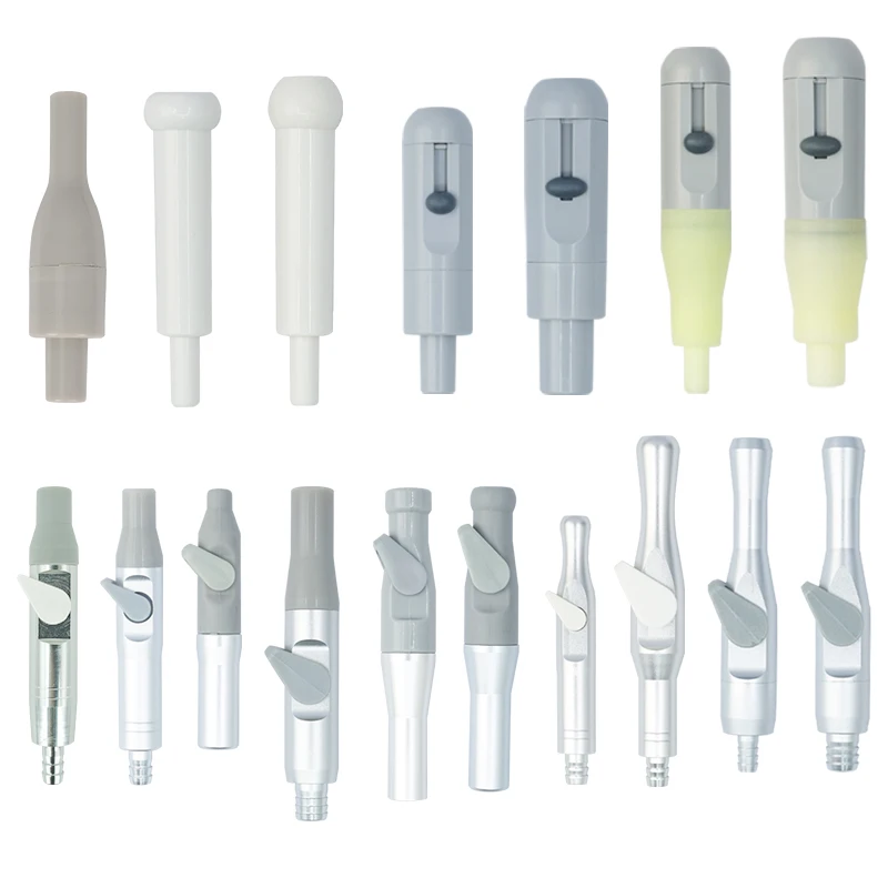 

Dental Strong Suction Weak Suction Head Handle Switch Silicon Aluminum Alloy Plastic Head High Temperature Resistance Material