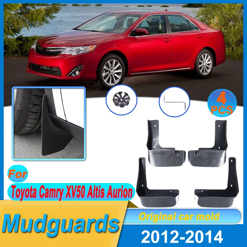 

4PCS Mudguard For Toyota Camry XV50 Altis Aurion 2012-2014 Mudflaps Fender Flares Mud Flap Splash Guards Covers Car Accessories