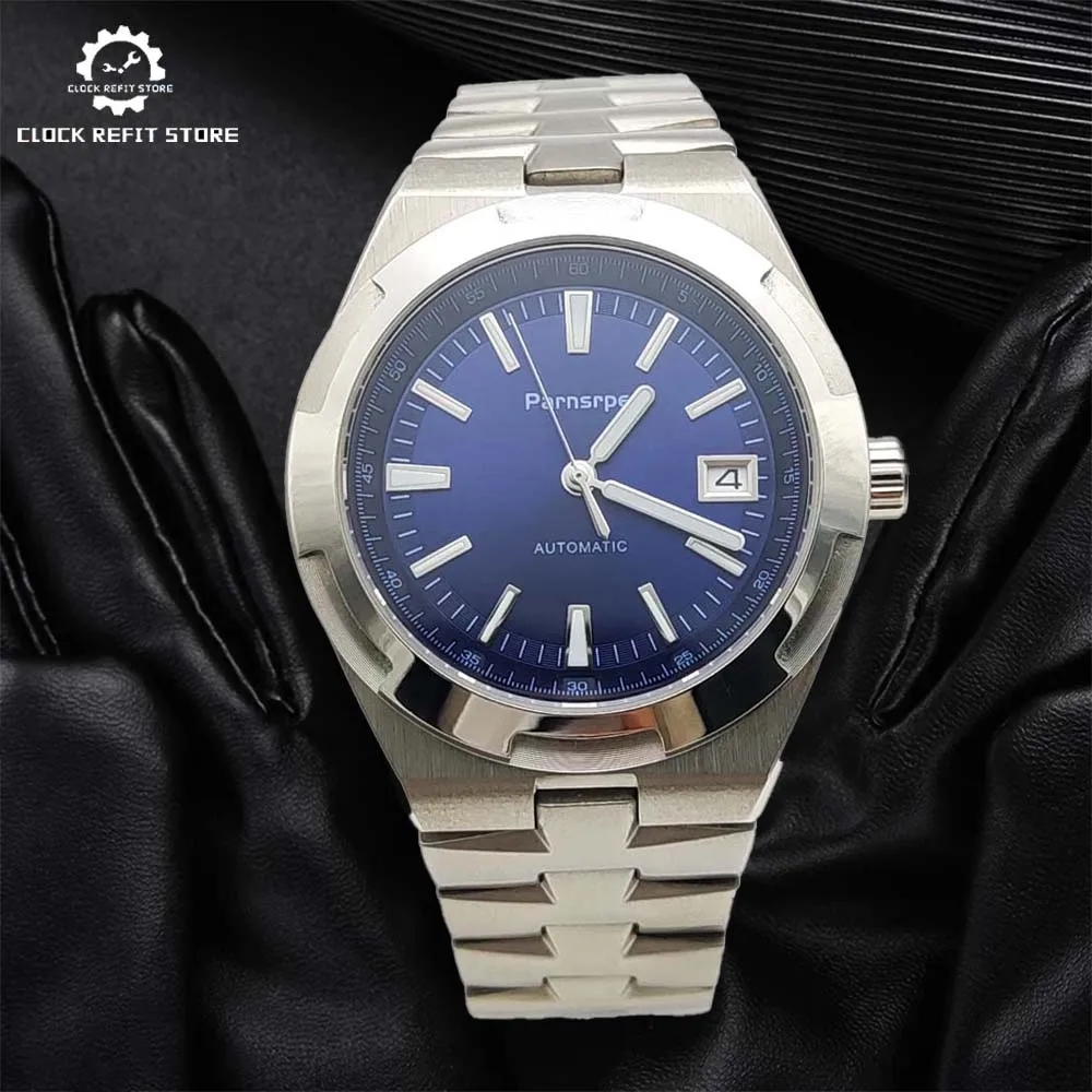 

Parnsrpe-New 40mm New Mechanical Watch NH35 Movement Sapphire Mirror Men's Business Waterproof watch for men