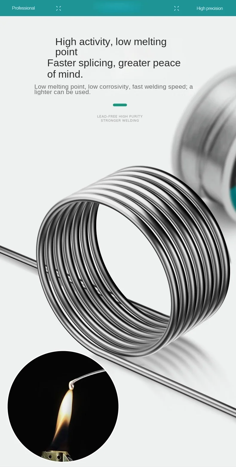 1,0 mm 20g 50g 100g Lötdraht mit Rosinkern, No-Clean FLUX 2,0% Lötdrahtrolle, Reparaturwerkzeug – Detail 6
