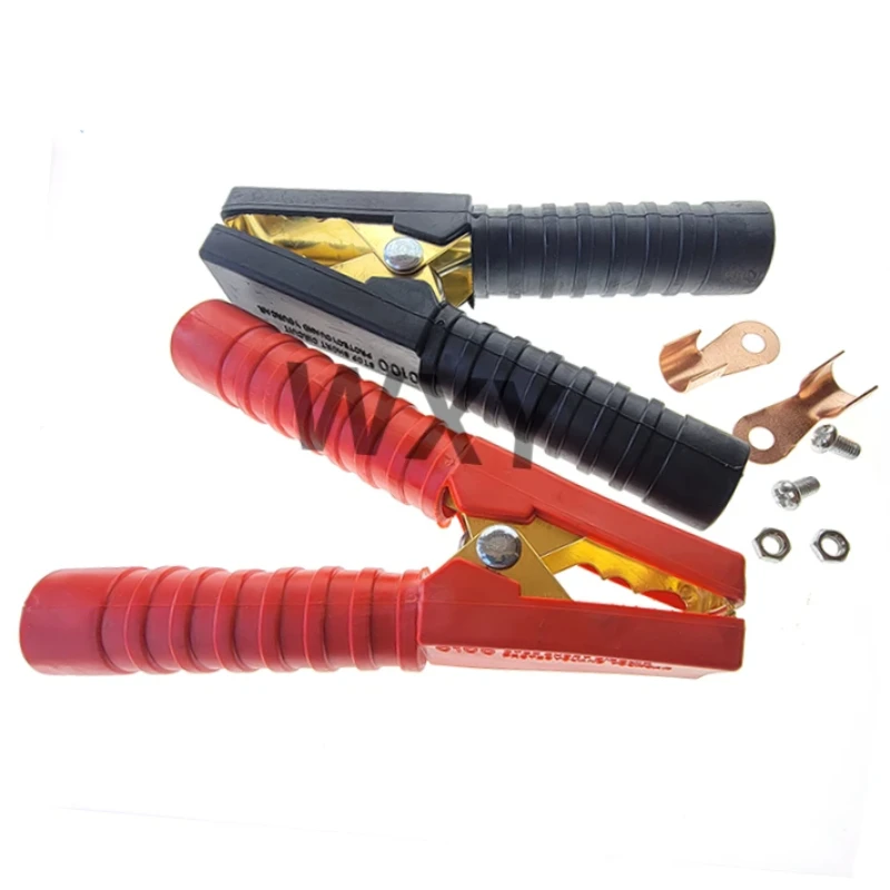 

2pcs 300A 138mm Heavy Duty Copper Alligator Clips Terminal Test Electrical Battery Crocodile Clamp for Jumper Cables Boost