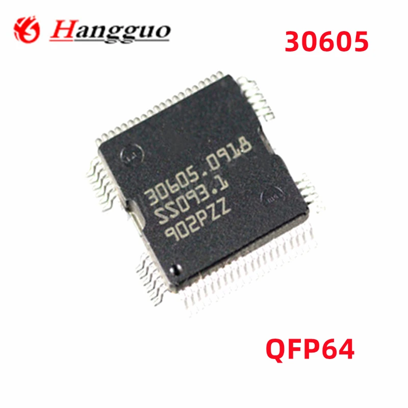 5pcs/Lot 30605 QFP64 Car fuel injection driver IC chip For Volkswagen new Passat car computer board