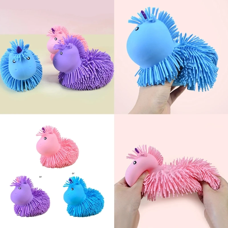 Squeeze Toy Decompression Soft Vent Toy Stretchy Horse Toy for Autisms Stress Relief Toy Student Office Decompress Toy