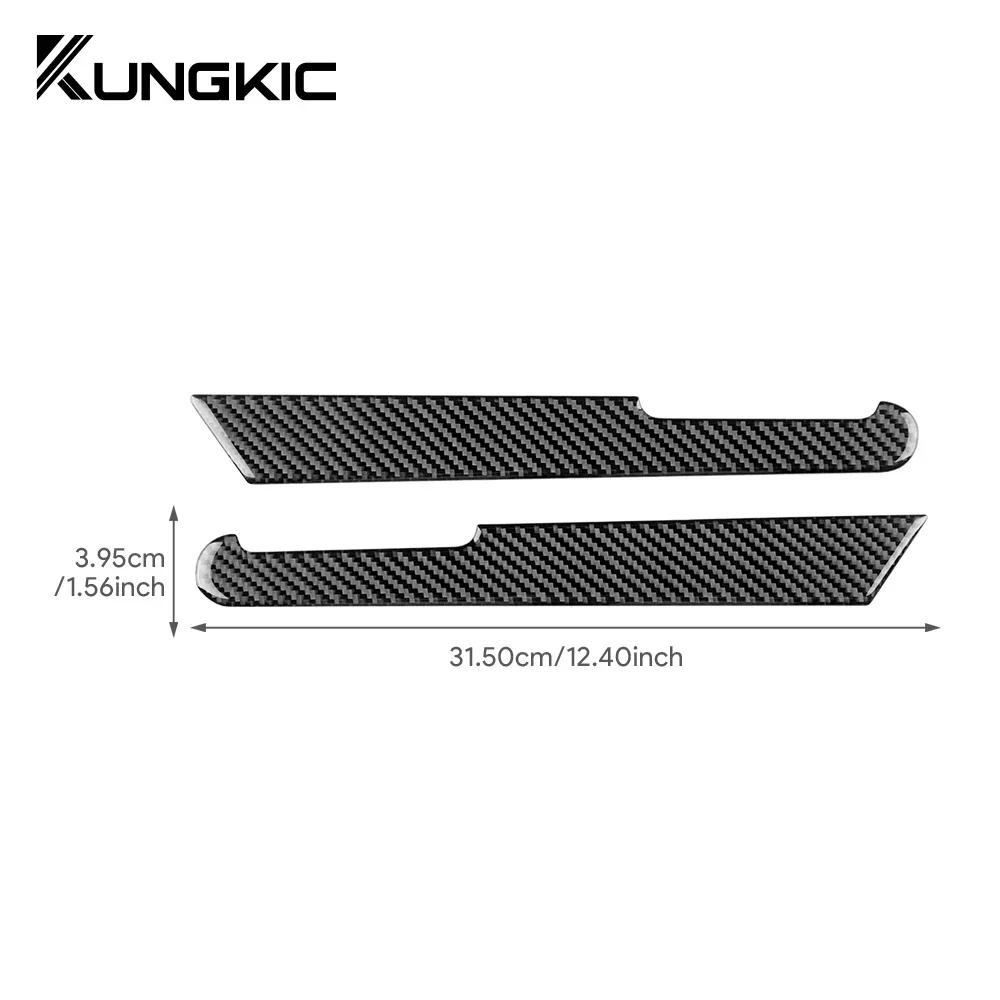 ألياف الكربون الناعمة الحقيقية لشركة فيات باندا 169 2003 2004 2005 2006 2007 2008 2009 2010 2011 مقبض الباب لوحة ملصق LHD RHD #6