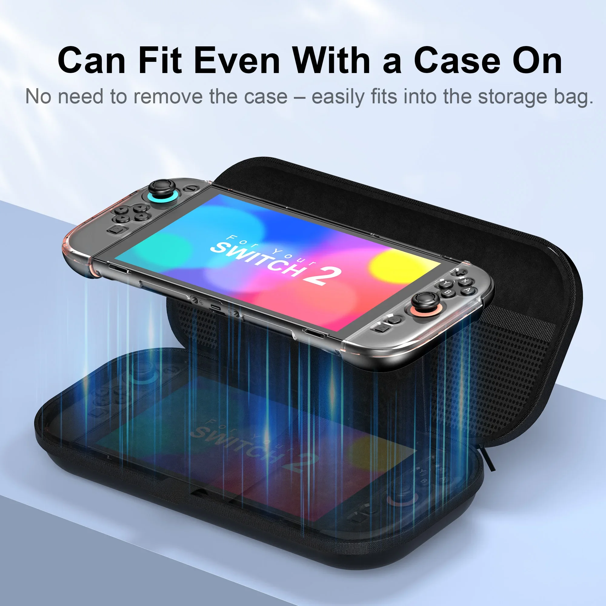 Carrying Protective Case for Nintendo Switch 2 Console Portable Travel Storage Bag Cover Hard Shell for Switch 2 Accessories image 2