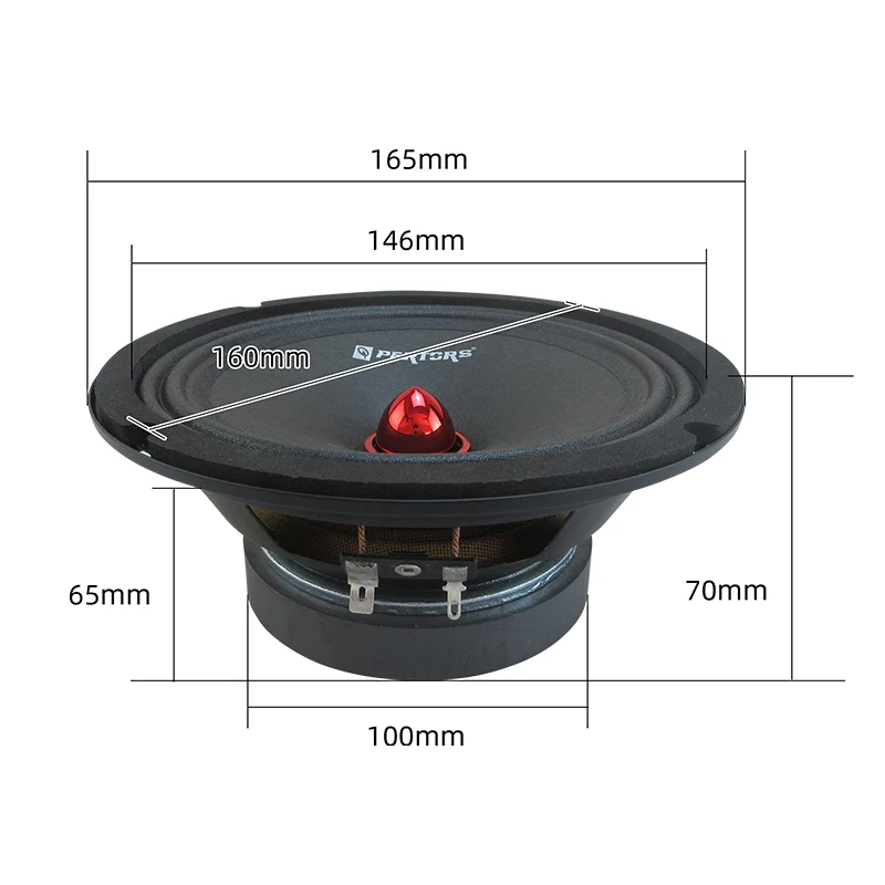 مكبر صوت ستيريو للسيارة مقاس 6.5 بوصة، مكبر صوت متكامل للمركبة بقدرة 650 وات، 4 أوم متوسطة الحجم مناسبة لتعديل صوت السيارة #5