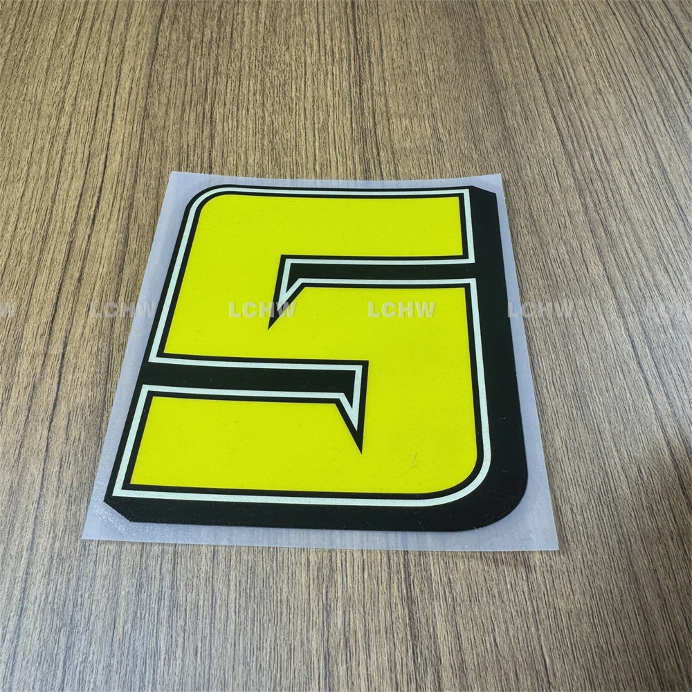 Custom Racing Number Stickers Motocross Bike Cycling Race Decal Car Styling Graphic Personalized Sports Event Label