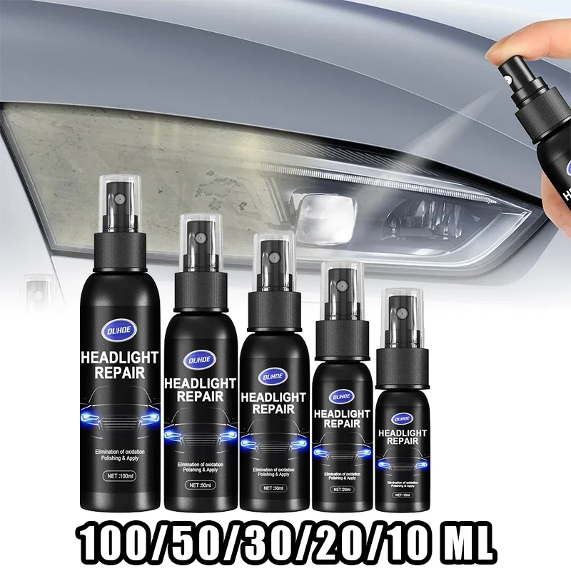 Car Headlight Restorative Liquid Removing Oxidation Dirt Portable Headlight Repair Polish Liquid For Auto light Restoration