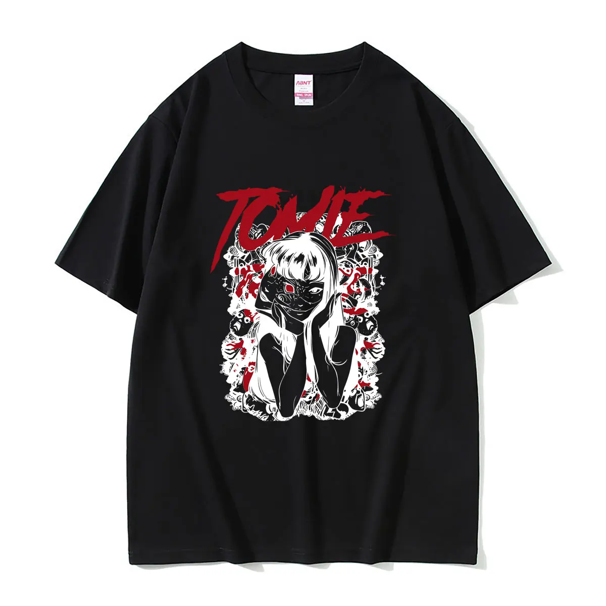 Anime Tomie Junji Ito Graphic Print Tshirt Men Women Retro Manga Horror T-shirt Unisex Casual High Quality Pure Cotton T Shirts