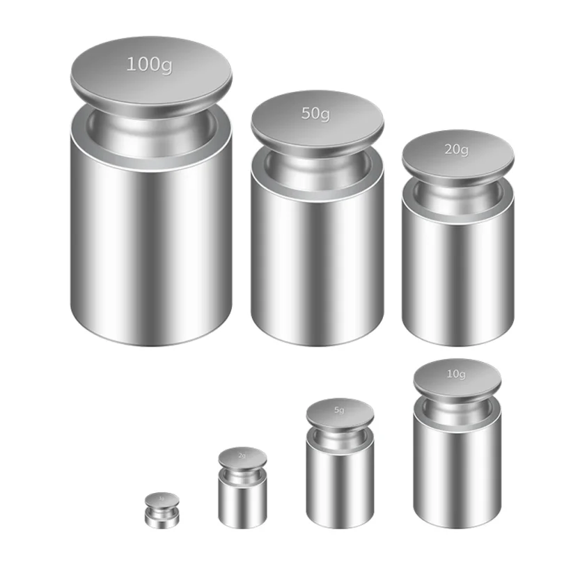 Home Tool 1g/2g/5g/10g/20g/50g/100g Grams Weighing Scales Scale Weights Sets Pound Chrome Plating Accurate Calibration Set