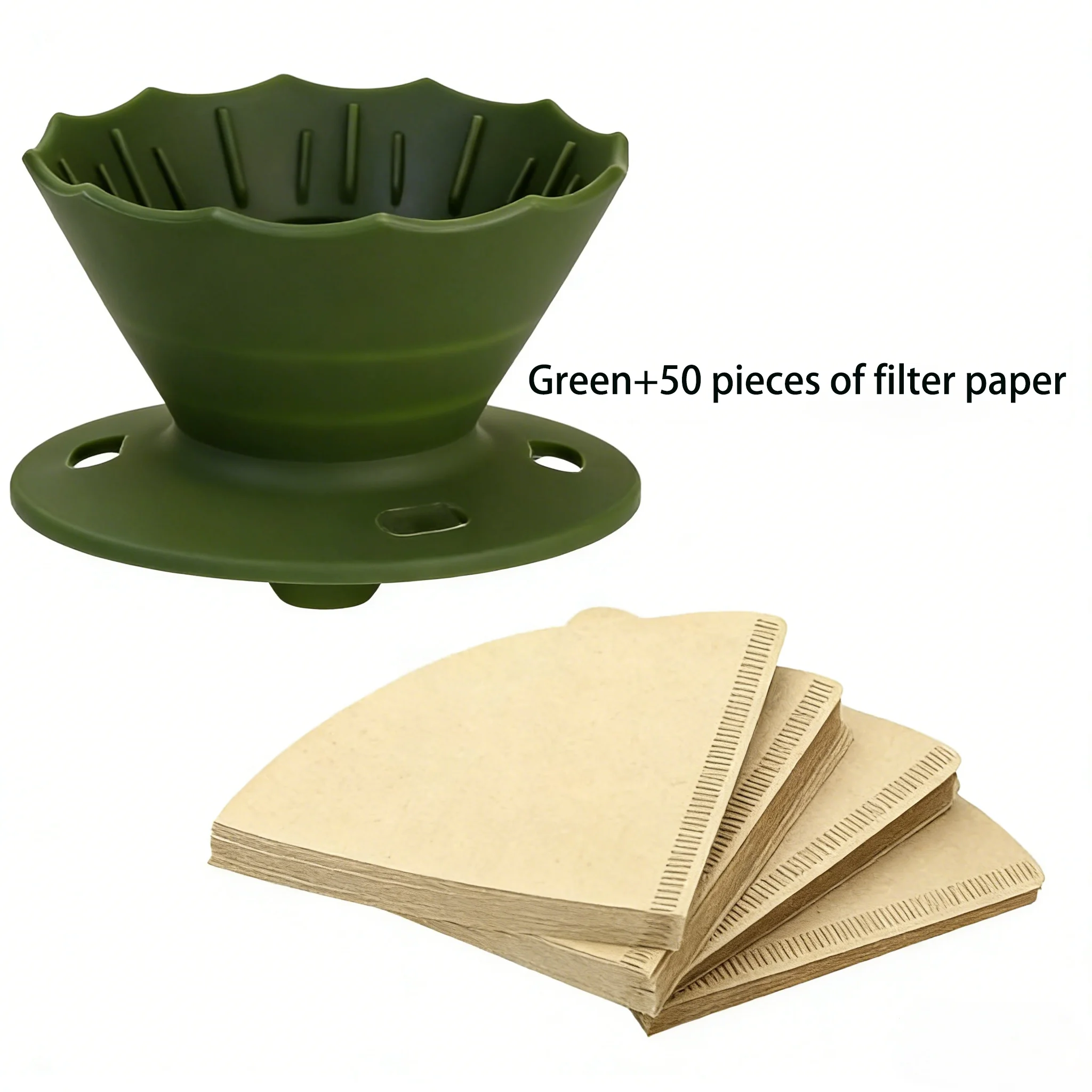 

Food Grade Silicone Collapsible V60 hand brewed filter cup Reusable coffee and tea Dripping Coffee Cup Paper Travel Portable