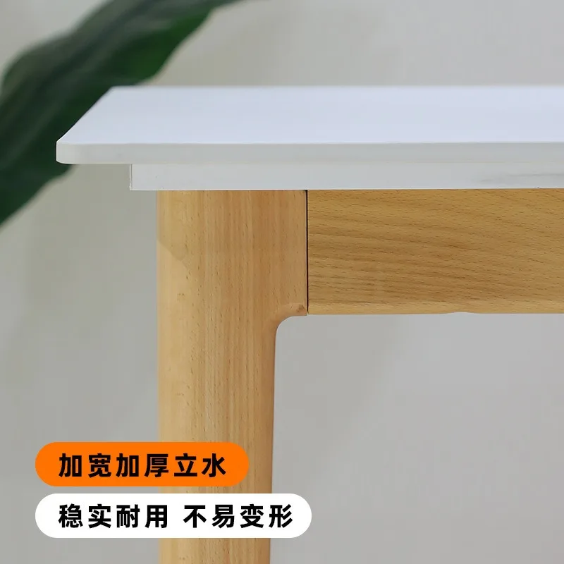 Nordic small apartment dining table simple and durable household log office