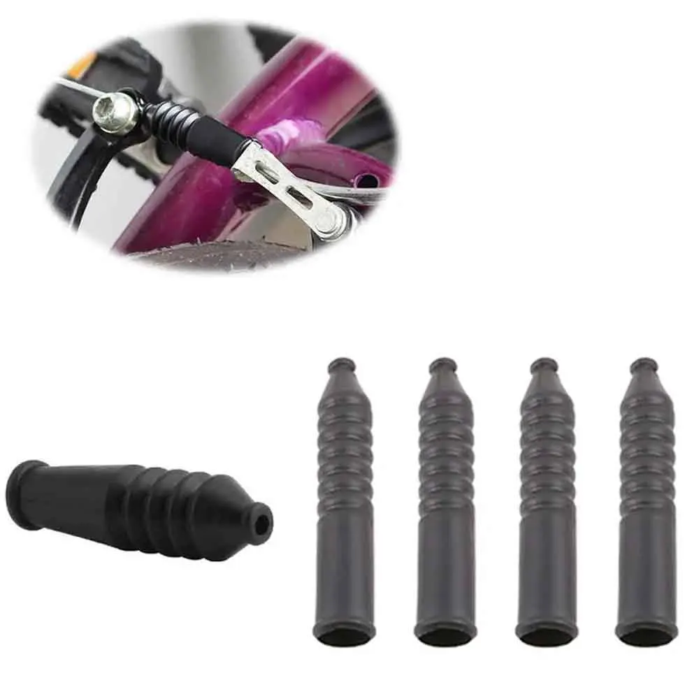 10/50Pcs Bike V Brake Boot Dust-proof Mountain Bicycle V Brake Cable Hose Rubber Boots Protective Hose Sleeve Cover Replacement