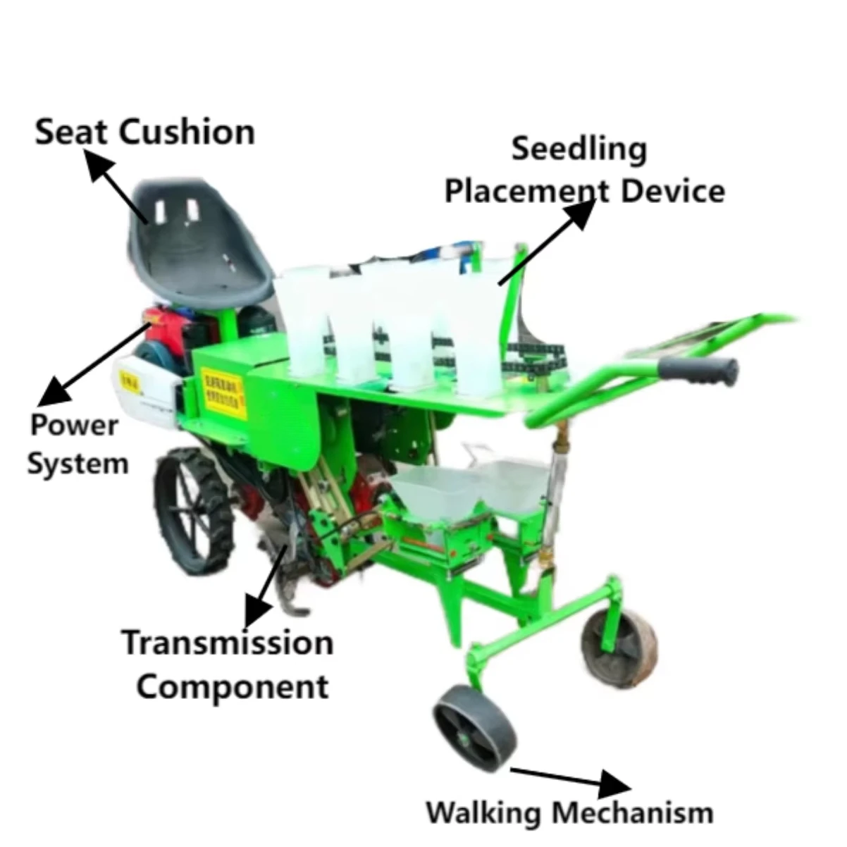 High Productivity Automatic Vegetable Seedling Planting Transplanting Machine 2 Rows for Eggplant Pepper Other Vegetables Seeder