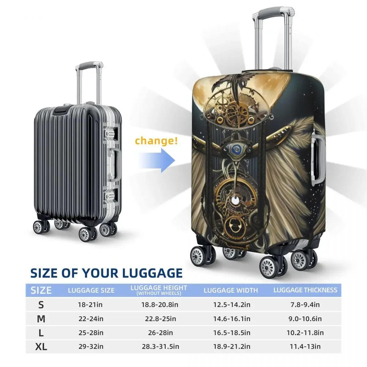 Dreamcatcher Moon Print Luggage Protective Dust Covers Elastic Waterproof 18-32inch Suitcase Cover Travel Accessories