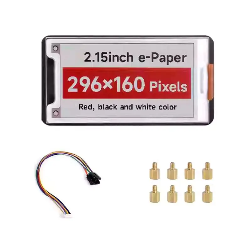 AT82-2.15-Inch E-Paper Display Module 296×160 Pixels SPI Communication HAT+ Standard For Raspberry Pi Ink Screen Module