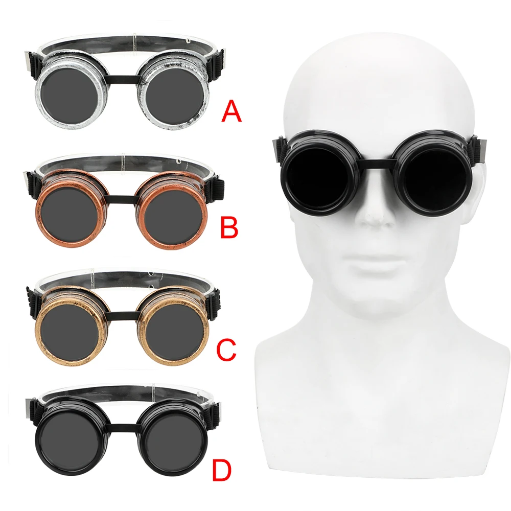 Retro Welding Punk Gothic Sunglasses Eyewears Sun Glasses Steampunk Lens Elelctric Bicycle Motorcycle Goggles Safe Driving