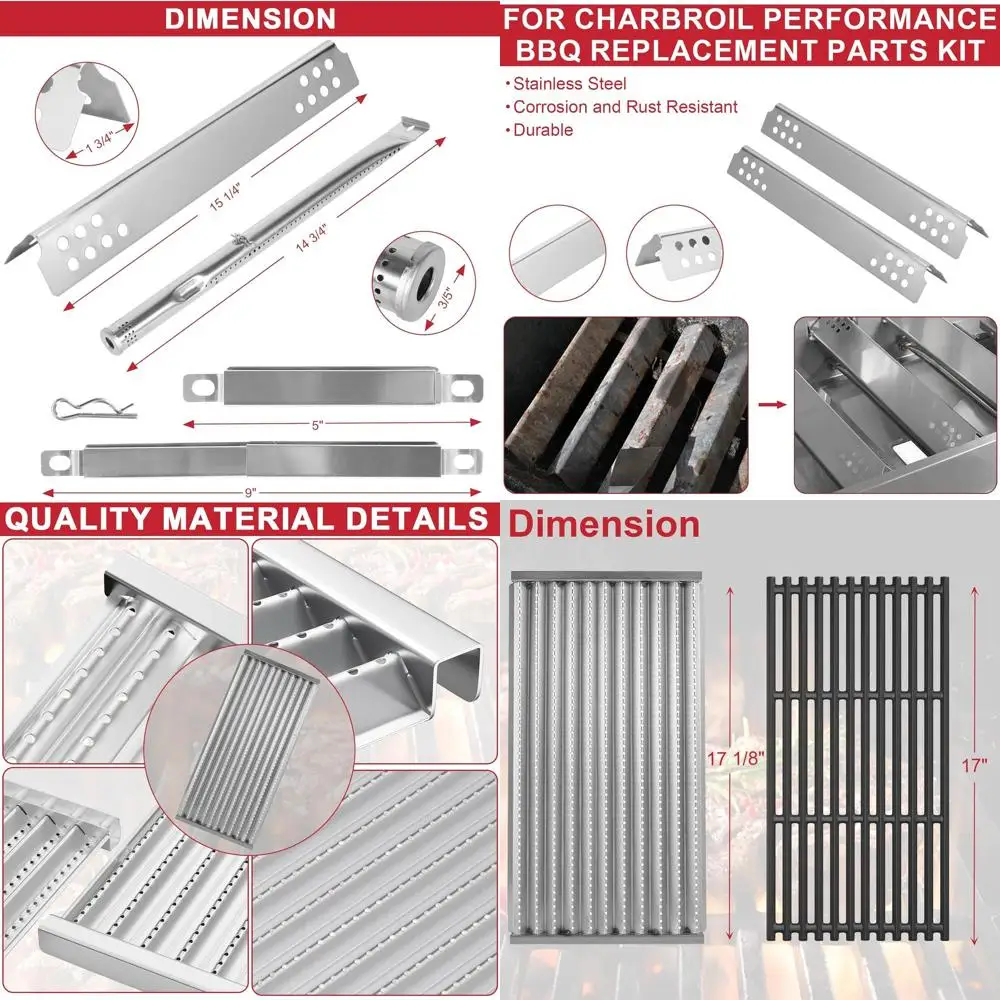

Сменные излучающие пластины для инфракрасного газового гриля и комплект кухонных решеток для моделей G362-2100-W1 и G369-0030-W1