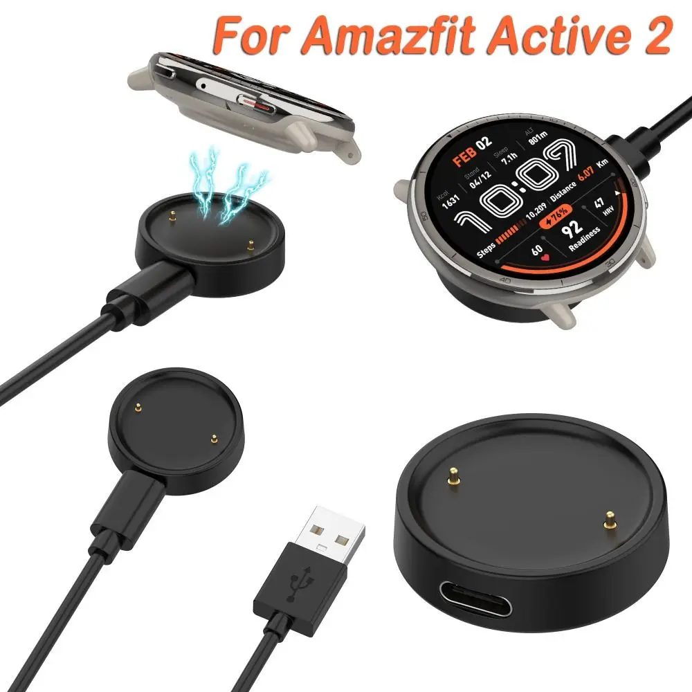 Portable Magnetic Charger Adapter Type-C 100cm Charger Cable Durable Cord Line for Amazfit Active 2 Smartwatch Accessories