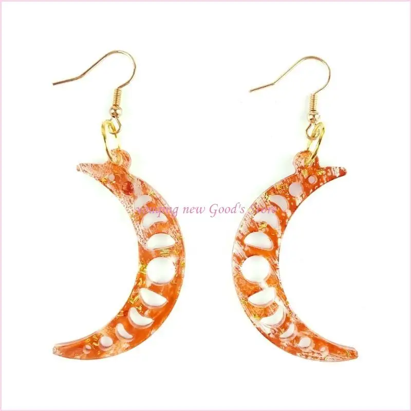 57QA Silicone Earring Mold Star Moon Epoxy Resin Casting Molds for Crafting Charm Pendant Earring Jewelry Making Gifts