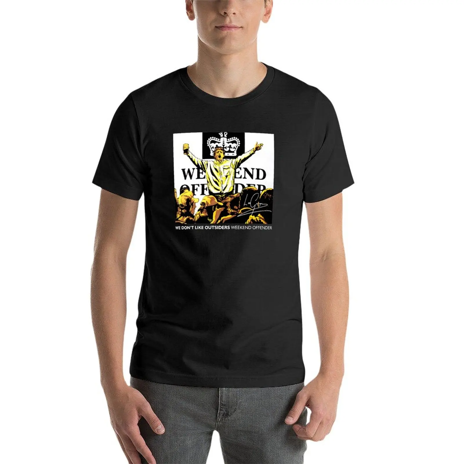 We Don't Like Outsiders Weekend T-Shirt hippie clothes heavyweights men graphic t shirts image 4