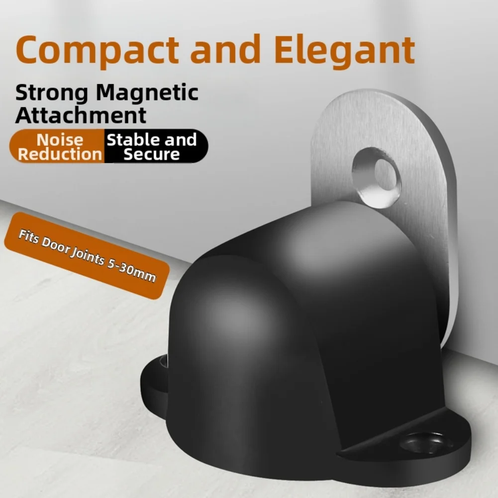 Powerful Magnetic Door Stopper for Use in Various Rooms to Manage Door Motion and Preserve Wall and Door Integrity