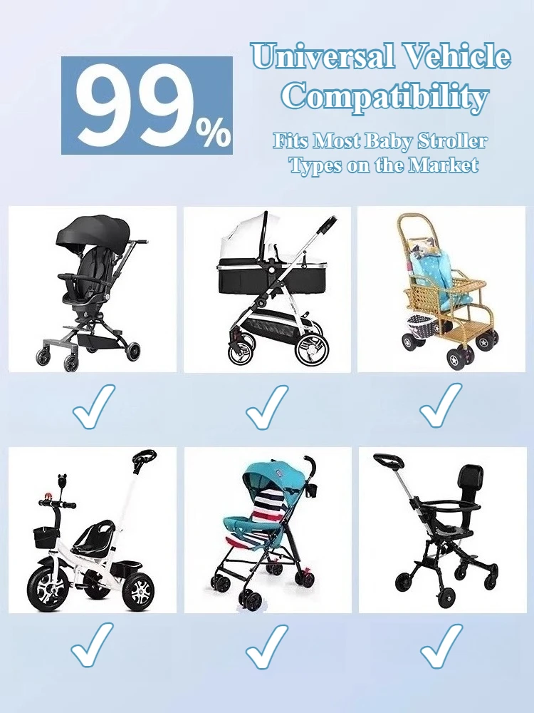 Eary قابل للتعديل جبل حامل عربة طفل ملحق عربة طفل مظلة حامل مظلة قابلة للطي الأشعة فوق البنفسجية حماية من الشمس غير نافذ للمطر