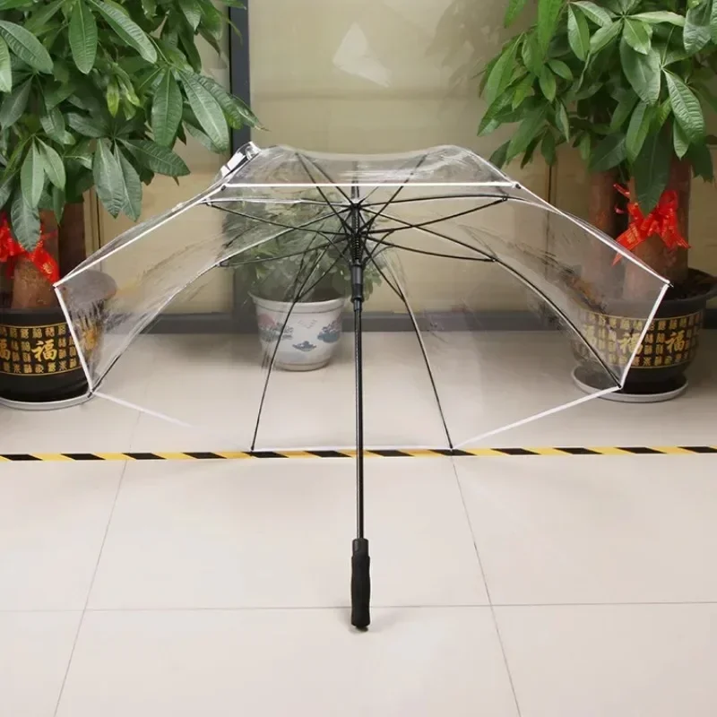 Extra Large Transparent Umbrellas Professional Storm Reinforced Rain Umbrella Beach Umbrella Protection Parasol Lightweight