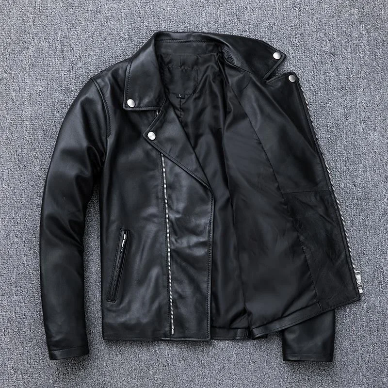 Genuine Leather Jacket Winter Women Fashion Real Sheepskin Coat Female Slim Plus Size Sheep Leather Motorcycle Biker Jacket