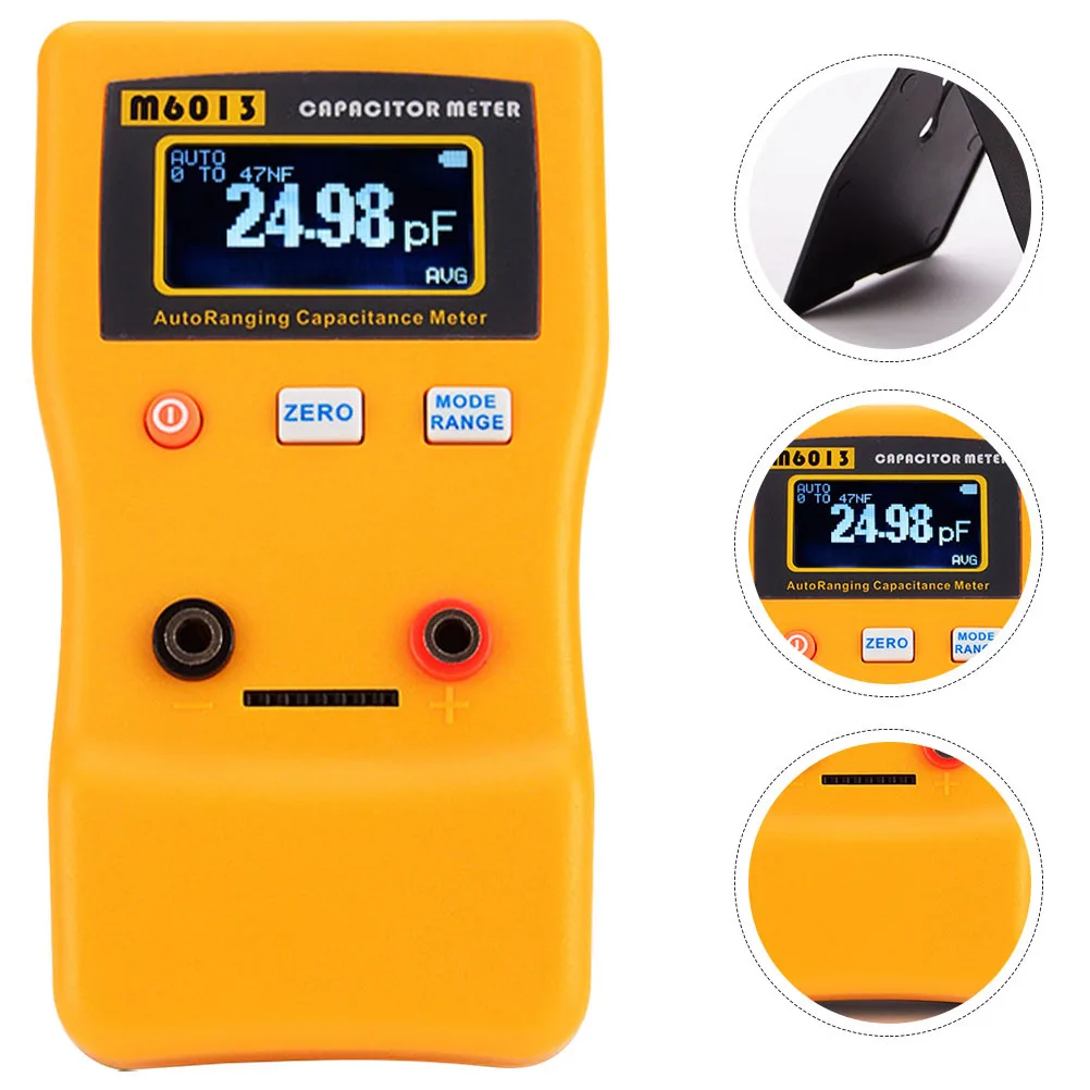 1 قطعة اختبار مكثف السيارات تتراوح السعة الرقمية متر المحمولة قياس مكثف أداة اختبار للدوائر الإلكترونية #1