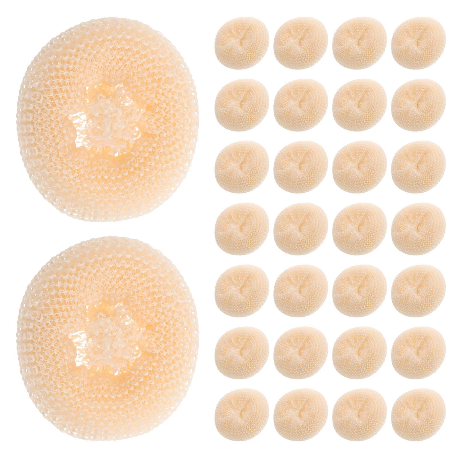 

30 Pcs Kitchen Cleaning Ball Dish Washing Scrubbers Pot Brush Bbq Scraping Dishwashing Tools Bamboo Fiber Dishes