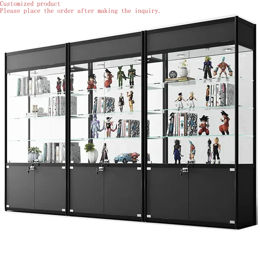 

Custom.Modern Fully Assembled Glass Cabinet with Led Light Extra Vision Showcase Retail Store Furniture Display Cabinet