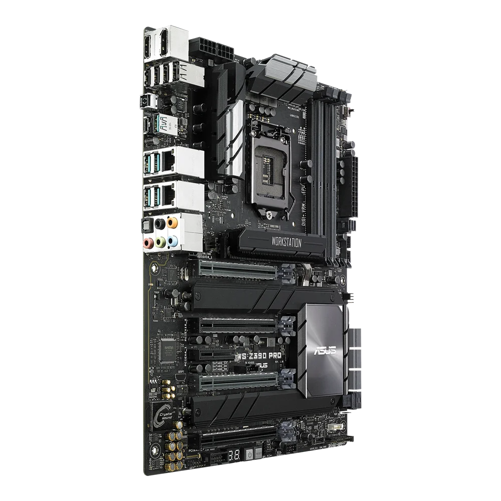 ASUS WS Z390 PRO اللوحة الأم Intel Z390 LGA 1151 DDR4 64GB M.2 ATX دعم كور i3-8100 i3-8300 i5-8600 i5-9600 i7-9700 وحدة المعالجة المركزية