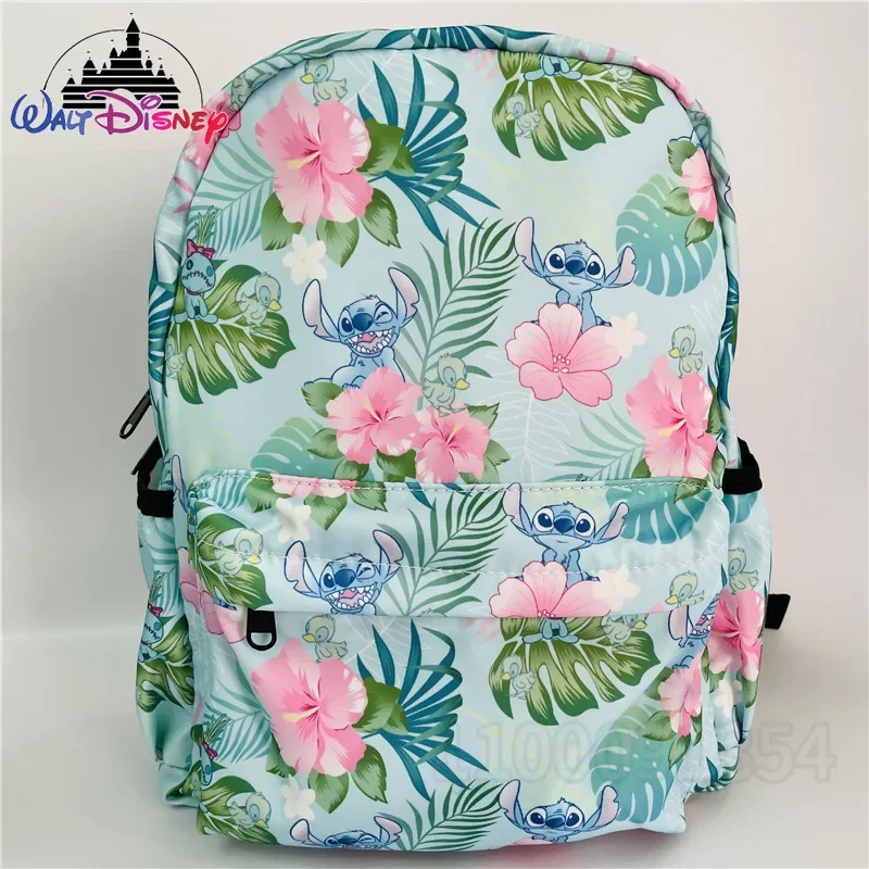 Disney Stitch's New Children's Backpack Luxury Brand Fashionable Student Backpack Cartoon Waterproof Girl Backpack High Quality