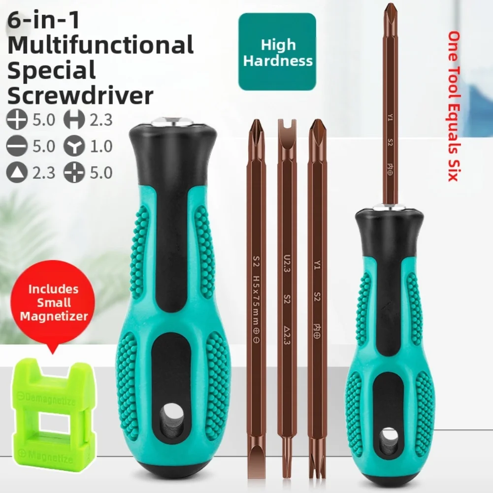 Green 17 In 1 Multi Function Screwdriver Set Ratchet Handle With Storage Bag For Phone Laptop Computer Maintenance Hand Tools