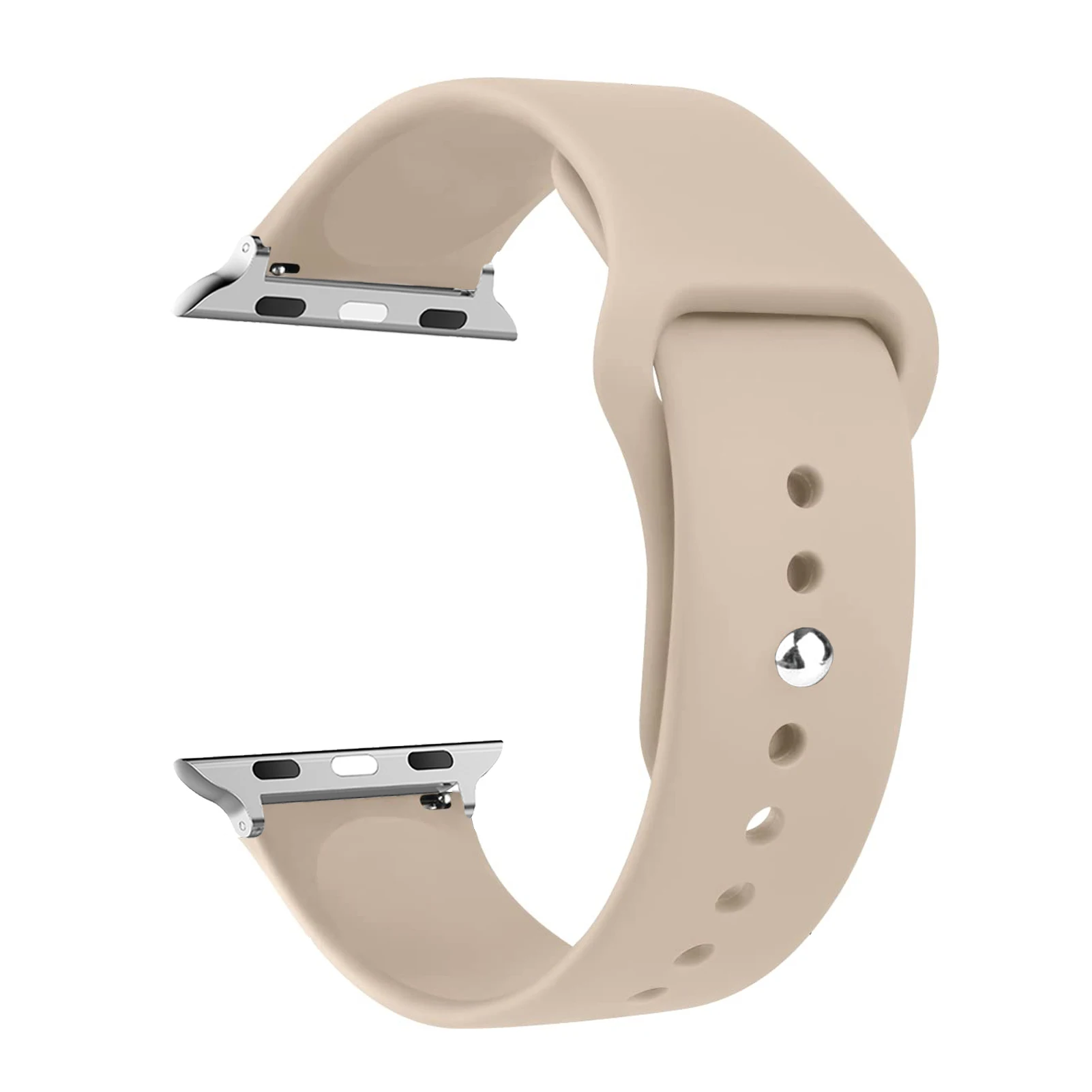 Ремешок силиконовый для Apple Watch band 44 мм 40 мм 45 мм 41 мм 38 мм 42 мм, браслет для iWatch series se 9 8 7 6 5 3 ultra 2 band 49 мм