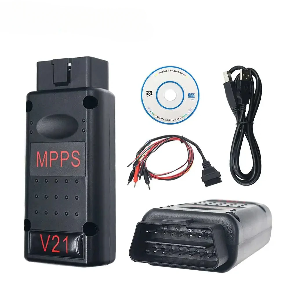 MPPS V21 Ontgrendelversie MAIN+TRICORE+MULTIBOOT met Breakout Tricore-kabel Beter dan MPPS V18 V16 OBD2 ECU Chip Tuning Scanne