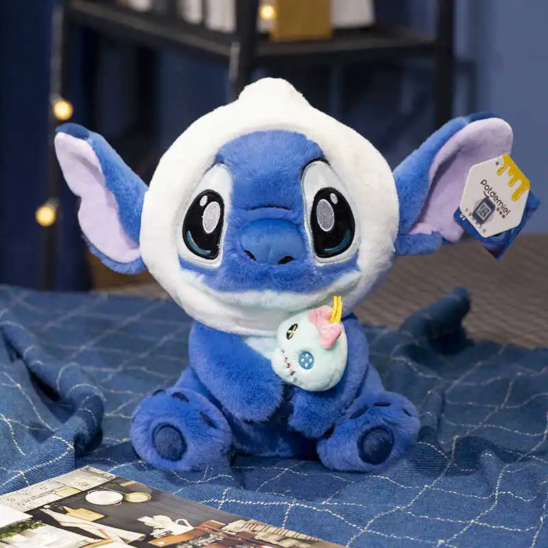 Bambola giocattolo di peluche Stitch da 25 cm, souvenir di Natale per la fidanzata, regalo di compleanno, bambola Stitch Interstellar Baby