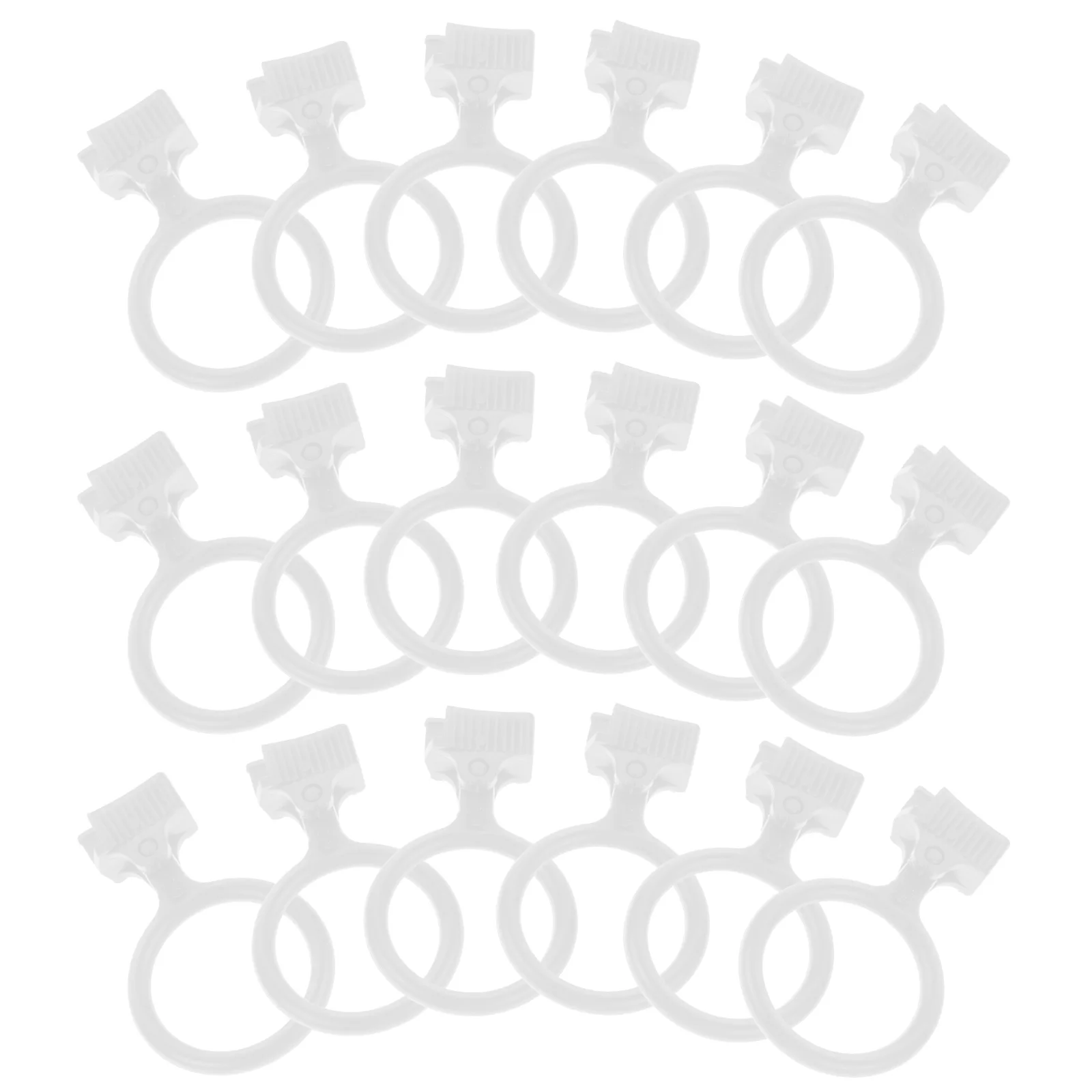 

100pcs PE Material Reusable Tabs Zipper Fixers Repair Pulls PVC Repair Pull Tabs Bags Accessories Clothing Supplies