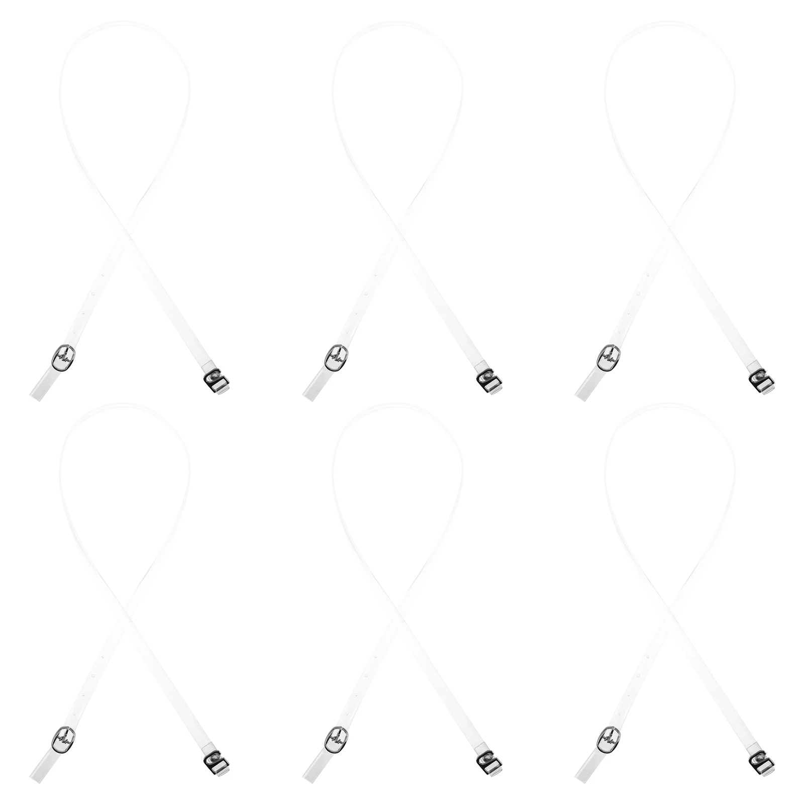

3pcs 3 Pairs Transparent Invisible Shoelaces Elastic High Heels Straps Loose Shoes Bride Shoe Belts Bands Non Slip Ankle Support