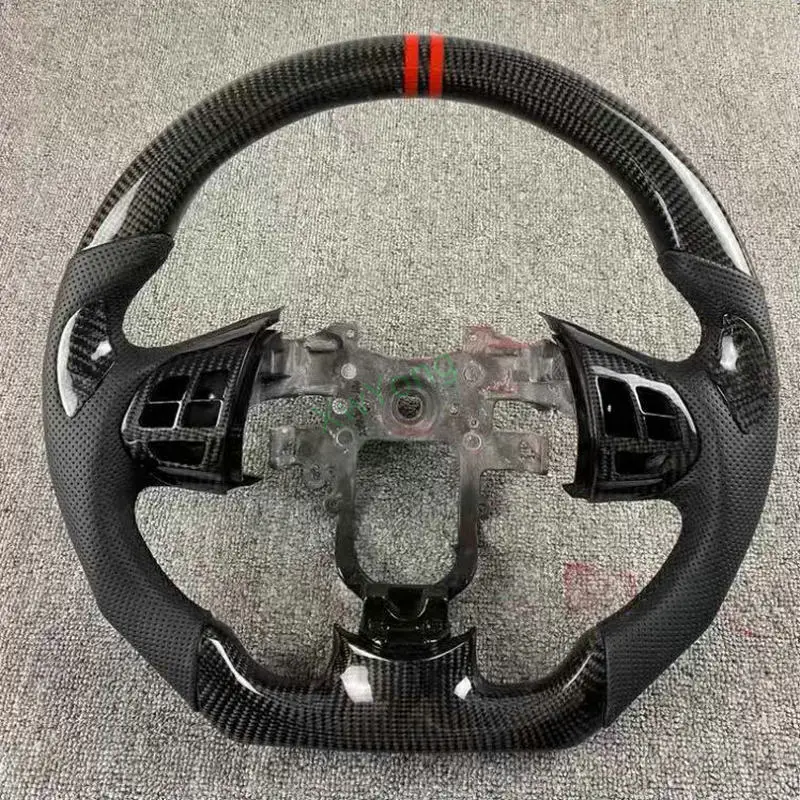 For Mitsubishi Lancer ES GT EX X 2007-2017 Customized 100% Carbon Fiber Steering Wheel With Leather