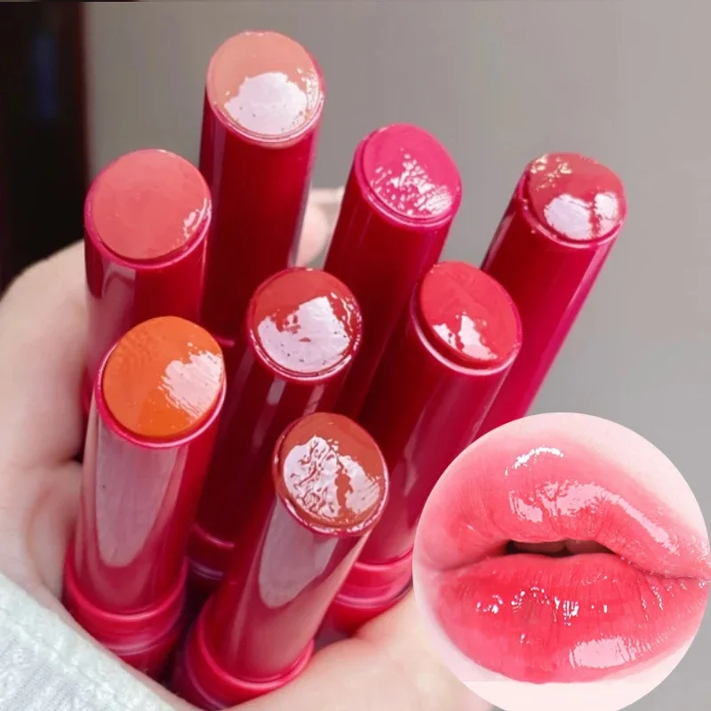 Specchio Water Light Lip Gloss Jelly Lipstick Pencil Long Lasting Moisturizing Solid Lip Tint Balm Women Make Up Beauty Cosmetics