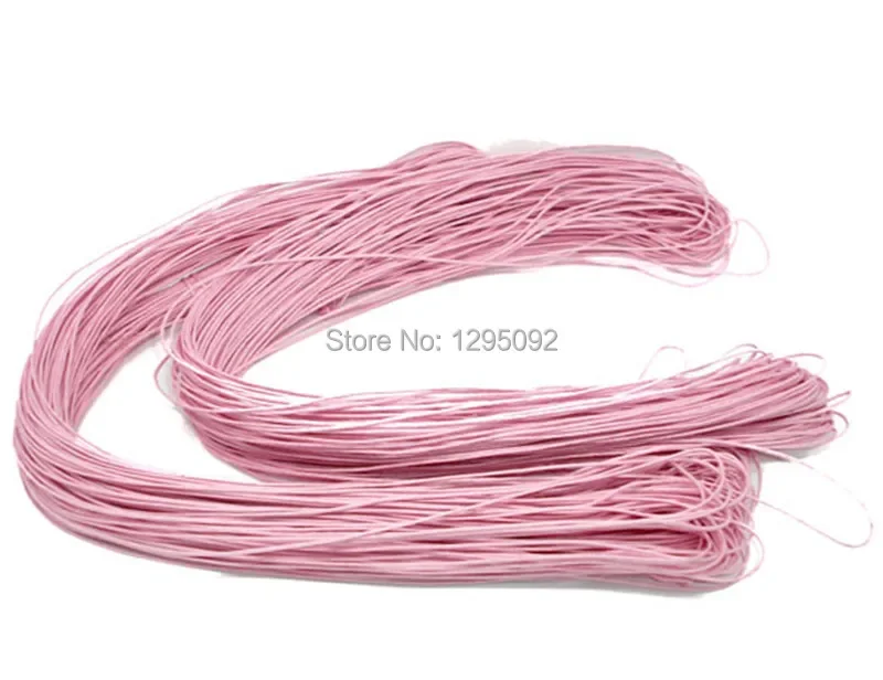 5 Rolls (5x80M) Wholesale Multifunction Cord Waxed Rope Cotton Pink DIY Jewelry Making 1.5mm