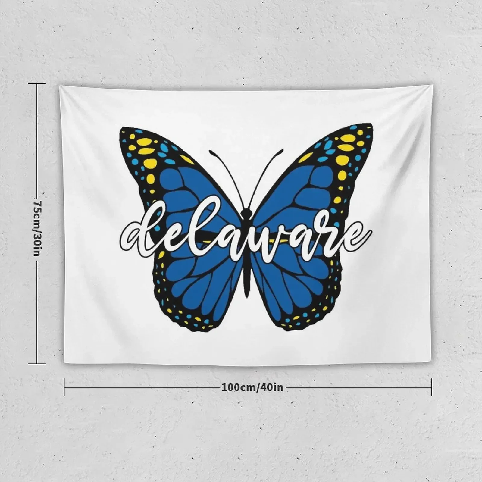 Delaware Butterfly Tapestry Hanging Wall Bathroom Decor Decoration Aesthetic Tapestry